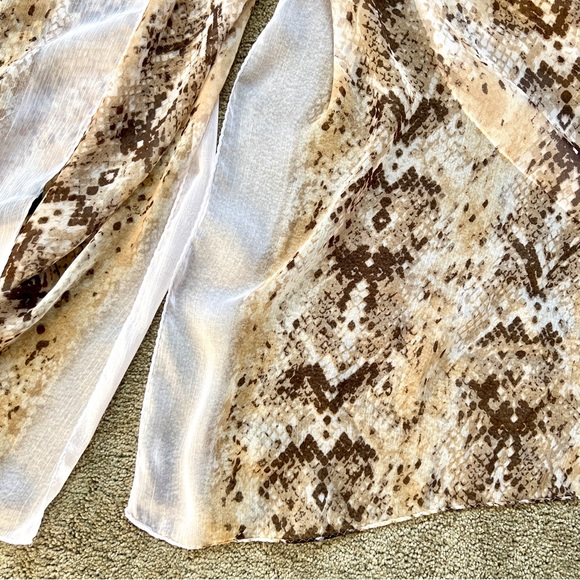 Cynthia Rowley Snakeskin Print Scarf - Picture 2 of 5